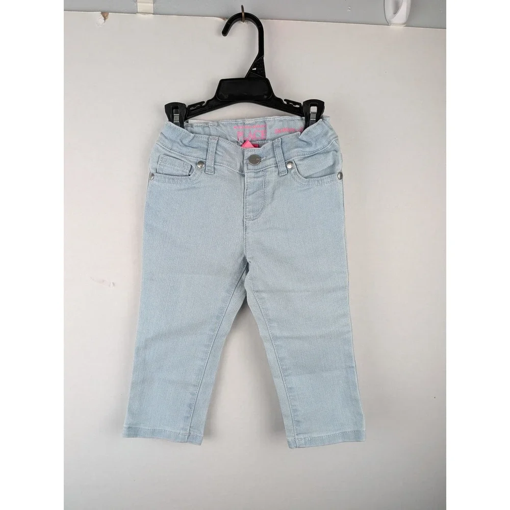 The Childrens Place Kids Skinny Jeans Sky Wash Light Blue Denim 18-24M NEW